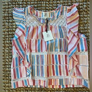 DRA Los Angeles Women’s top striped New with tag!  Size small